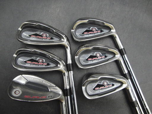 Set of 6 x Mizuno Eurus RX Irons 5-9+SW Stiff Steel Shafts Iomic Grips*