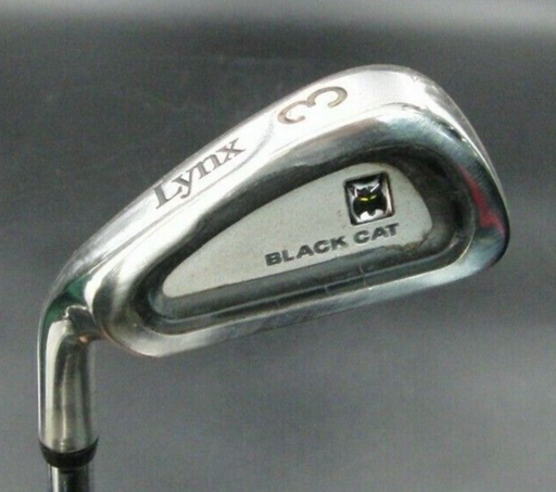 Left Handed Lynx Black Cat 3 Iron Regular Steel Shaft Lynx Grip