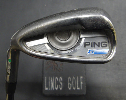 Left-Handed Ping G Series Green Dot 7 Iron Stiff Steel Shaft Lamkin Grip