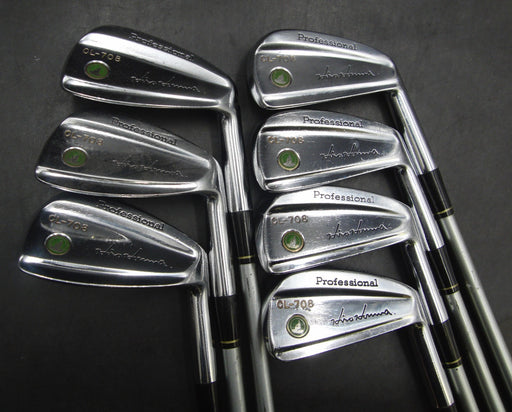 Set of 7x Honma CL-708 Professional Irons 4-10 Stiff Graphite Shafts Honma Grips