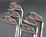 Set of 6 Cobra Baffler 2013 Red 7-SW + GW Stiff Steel Shafts Cobra Grips*