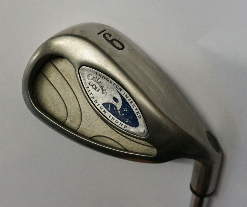 Callaway Hawkeye Tungsten Titanium 9 Iron Regular Steel Shaft Iguana Grip