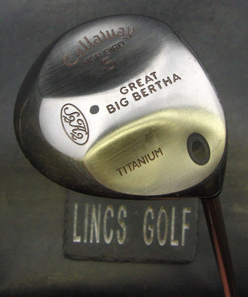 Ladies Callaway War Bird Great Big Bertha S2H2 5 Wood Ladies Graphite Shaft