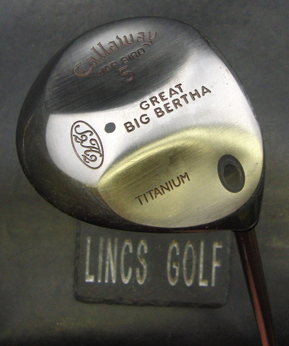 Ladies Callaway War Bird Great Big Bertha S2H2 5 Wood Ladies Graphite Shaft