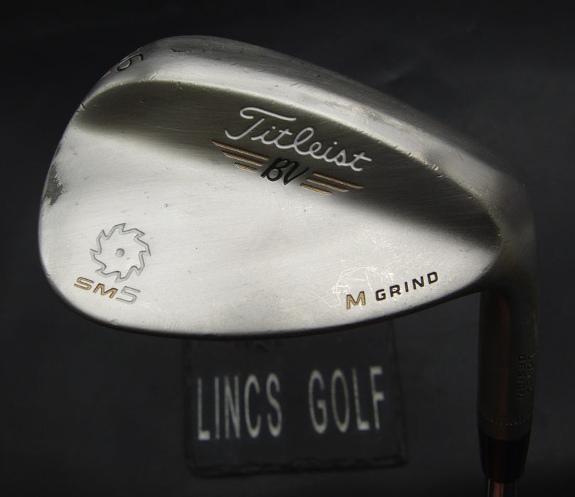 Titleist BV SM5 M Grind Sand Wedge Stiff Steel Shaft Titleist Grip