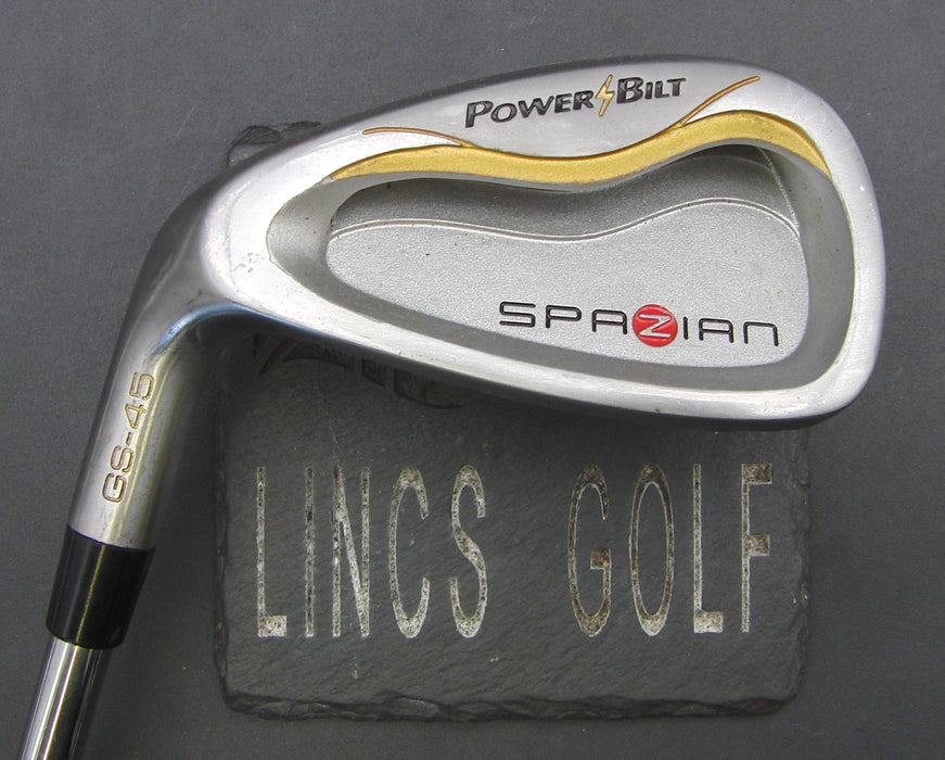 Left-Handed Power Bilt Spazian GS-45 7 Iron Stiff Steel Shaft Tour Edge Grip