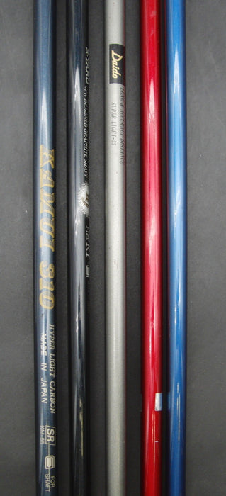 Set of 5x Multi Brands Drivers Regular Graphite Shafts Royal Grip + Black Grips