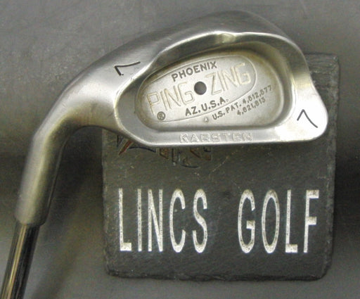 Left Handed Ping Zing Karsten 7 Iron Regular Steel Shaft Ping Grip