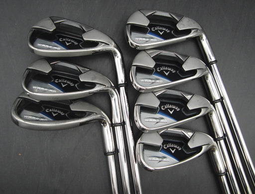 Set of 7x Callaway WarBird 5-SW Irons Uniflex Steel Shafts Callaway Grips