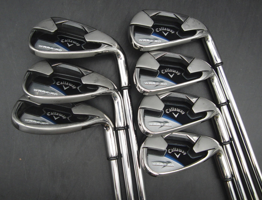 Set of 7x Callaway WarBird 5-SW Irons Uniflex Steel Shafts Callaway Grips