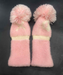 Set of 2x Pink Wood Head Covers