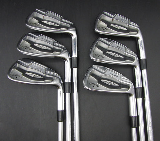 Set of 6x Callaway Apex Pro Forged 16 5-PW Irons Stiff Steel Shafts