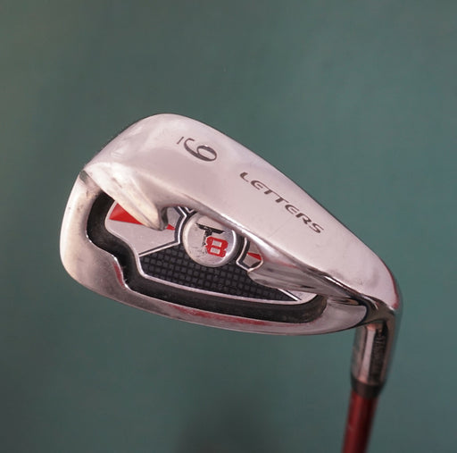 John Letters T8 Stainless 9 Iron Uniflex Steel Shaft John Letters Grip