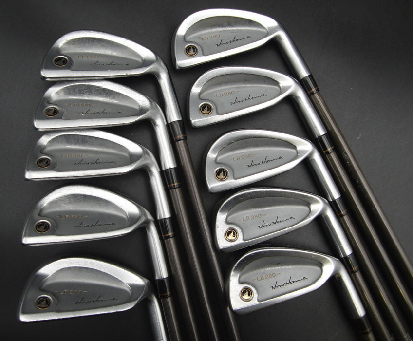 Set of 10x Honma LB280 Irons 3-11+SW Stiff Graphite Shafts HiroHonma Grips*