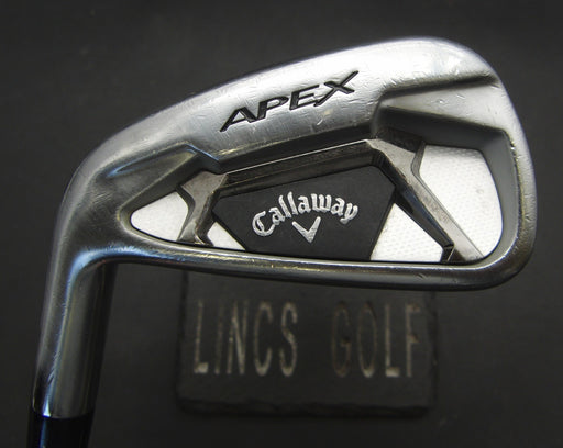 Left-Handed Callaway Apex Forged 6 Iron Stiff Steel Shaft Black Grip