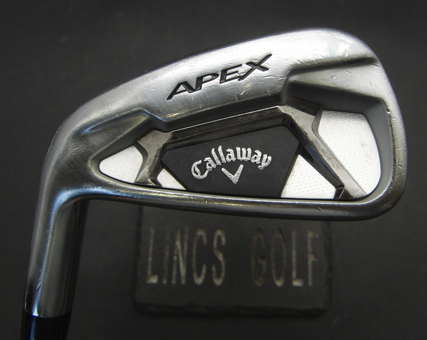 Left-Handed Callaway Apex Forged 6 Iron Stiff Steel Shaft Black Grip