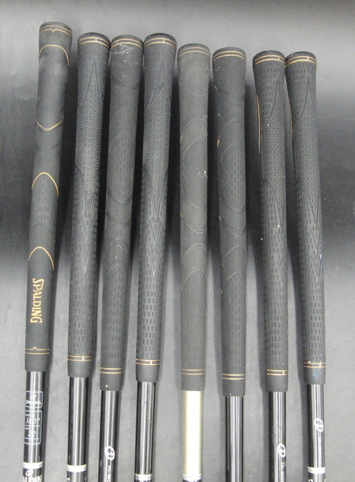 Set of 8x Spalding High Ball Irons 4-PW+AW Regular Graphite Shafts Spalding Grip