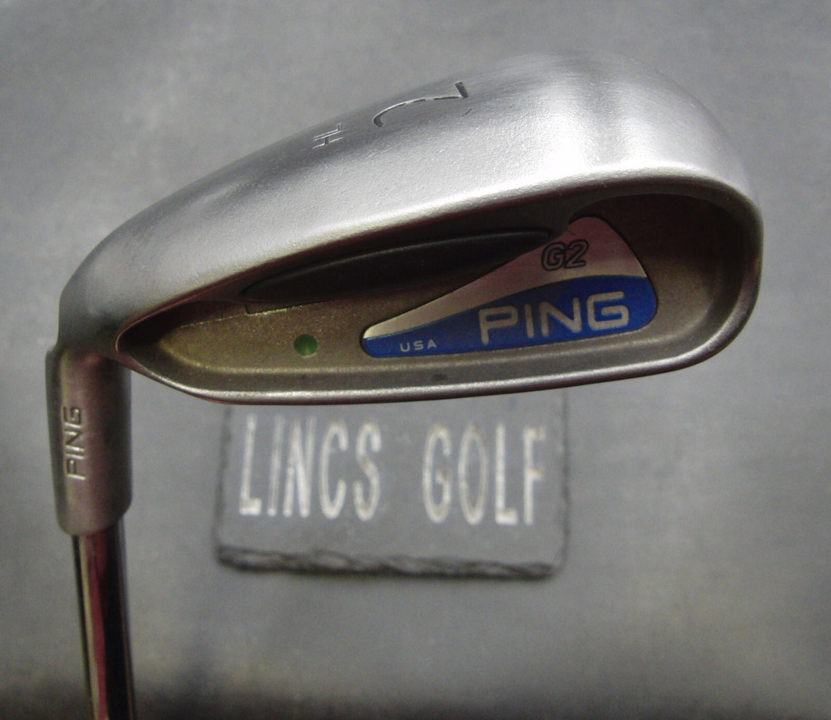 Left-Handed Ping G2 Green Dot HL 2 Iron Regular Steel Shaft Ping Grip ...