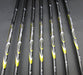 Set of 7x Spalding High Ball 5-PW + GW Irons Regular Graphite Shafts