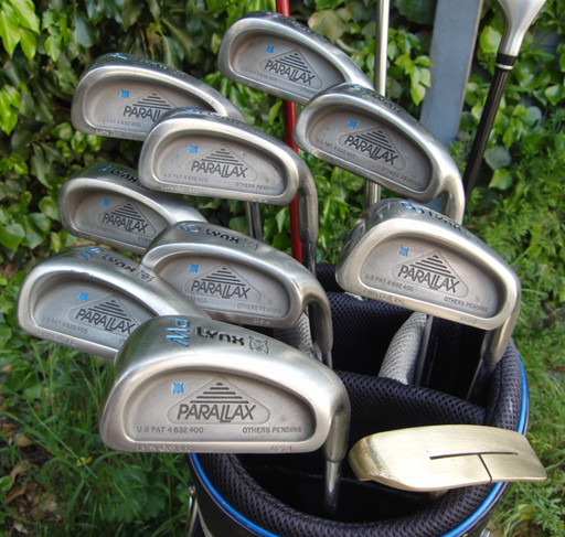 Set of Lynx Parallax Iron 3-SW + Slazenger Driver + 3 Wood+ 5 Hybrid + Putter*