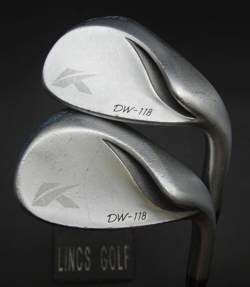 Set of 2 Kasco Dolphin DW-118 56°+58° Irons Regular Steel Shafts GolfPride Grips