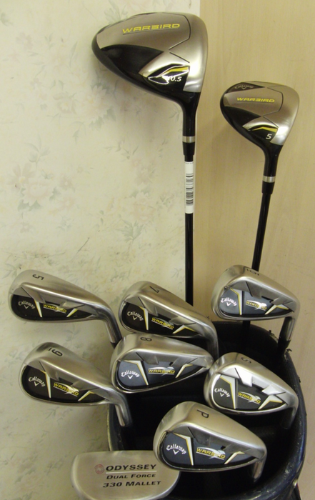 Set Of Callaway War Bird 5-PW/SW Irons+ 10.5 Driver + 5 Wood + Odyssey Putter