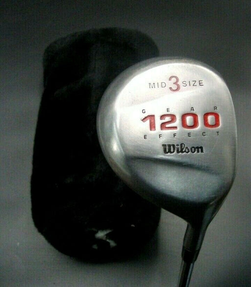 Vintage Wilson Gear Effect 1200 Mid Size 3 Wood Regular Steel Shaft & Head Cover