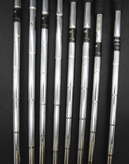 Set Of Alpha Golf Master 4-PW Irons + 3 + 5 Wood + 9 Driver + Alpha Putter