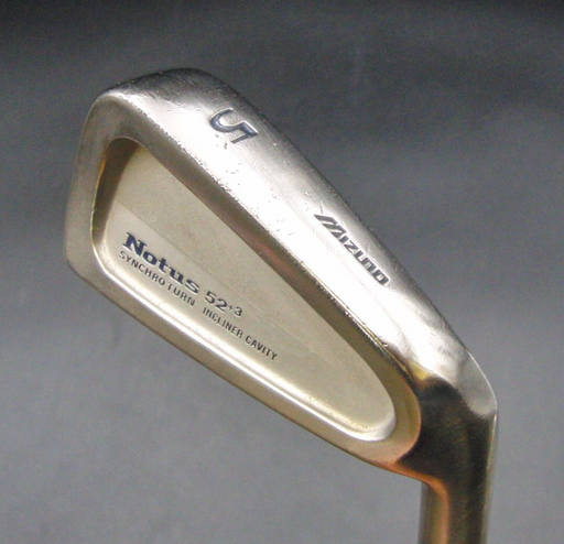 Mizuno Notus 52+3 Synchro Turn 5 Iron Stiff Steel Shaft Golf Pride Grip
