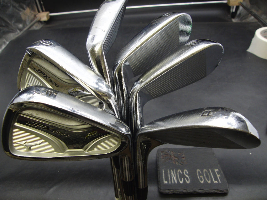 Set of 6x Mizuno JPX 800 AD Forged Irons 5-PW Stiff Steel Shafts STM Grips*