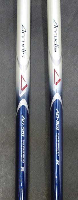 Set of 2 Accudis AD-501 3+5 Woods Regular Graphite Shafts Accudis Grips & HC