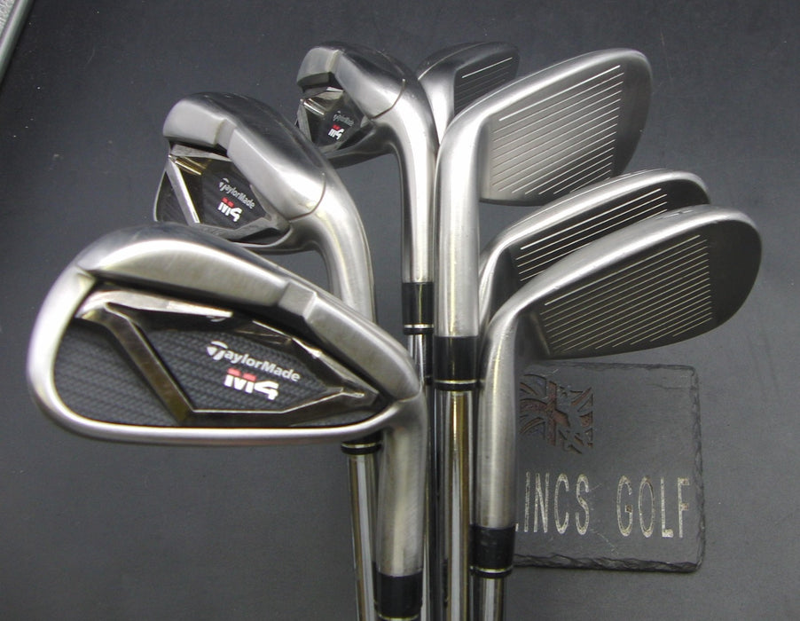 Set of 7x TaylorMade M4 2021 5-PW + AW Irons Stiff Steel Shafts*