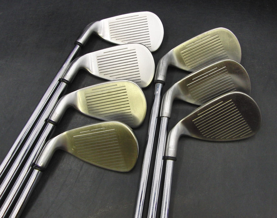 Set of 7 x Callaway Great Big Bertha Irons 5-SW Stiff Steel Shafts Mixed Grips*
