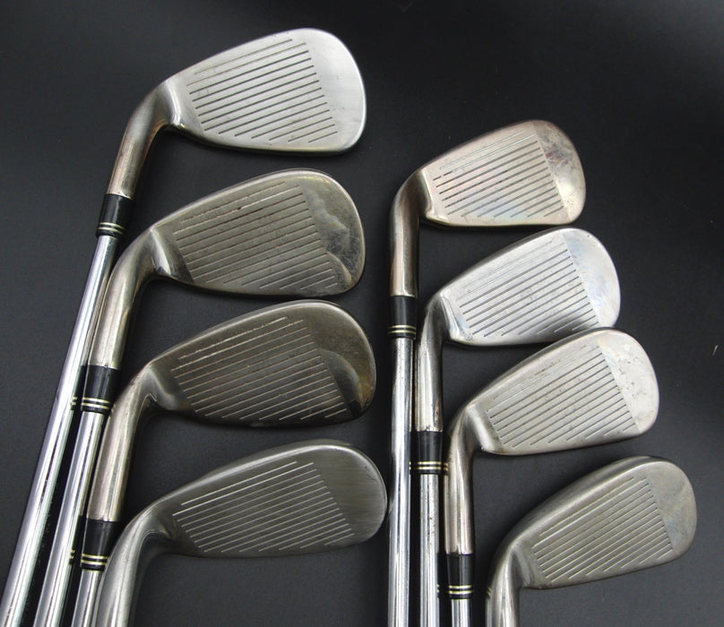 Set of 8x TaylorMade Burner Japanese Model Irons 4-PW+AW Stiff Steel Shafts*