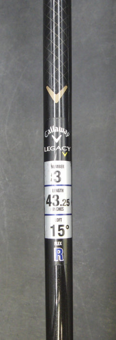 Callaway Legacy 15° 3 Wood Regular Graphite Shaft Callaway Grip + Head Cover