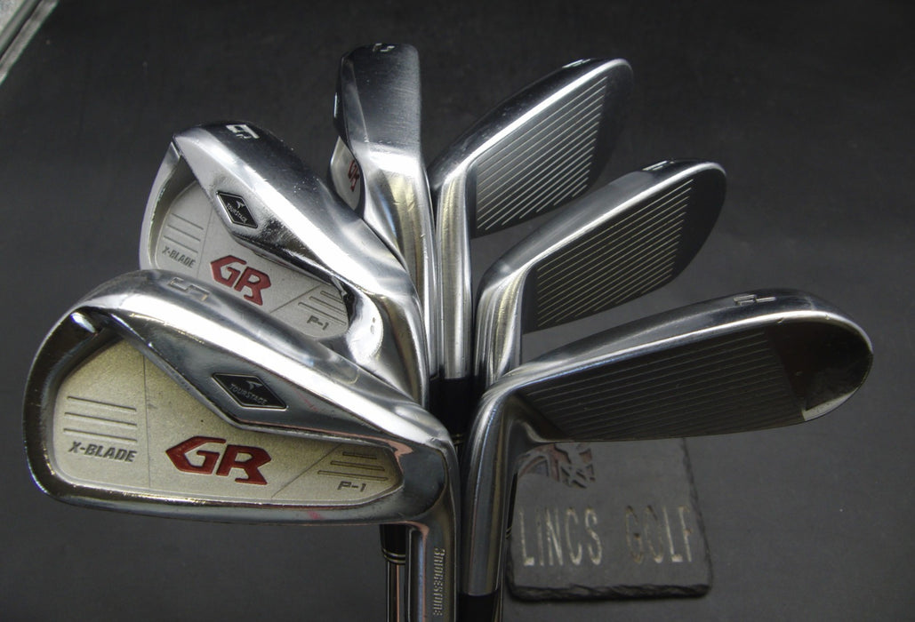 Set of 6x Bridgestone Tour Stage X-Blade GR Irons 5-PW Stiff Steel Shafts