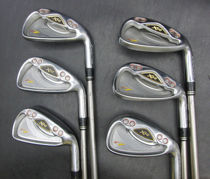 Set of 6 x TaylorMade r7 XR Irons 5-PW Regular Graphite Shafts GolfPride Grips*