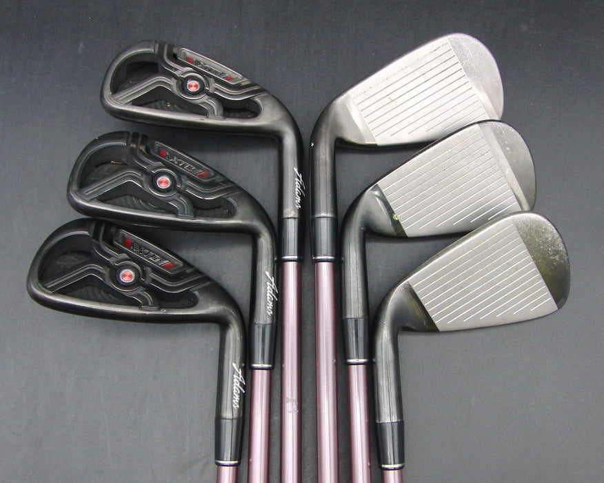 Set of 6x Adams XTD 5-PW Irons Regular Graphite Shafts Lamkin Grips