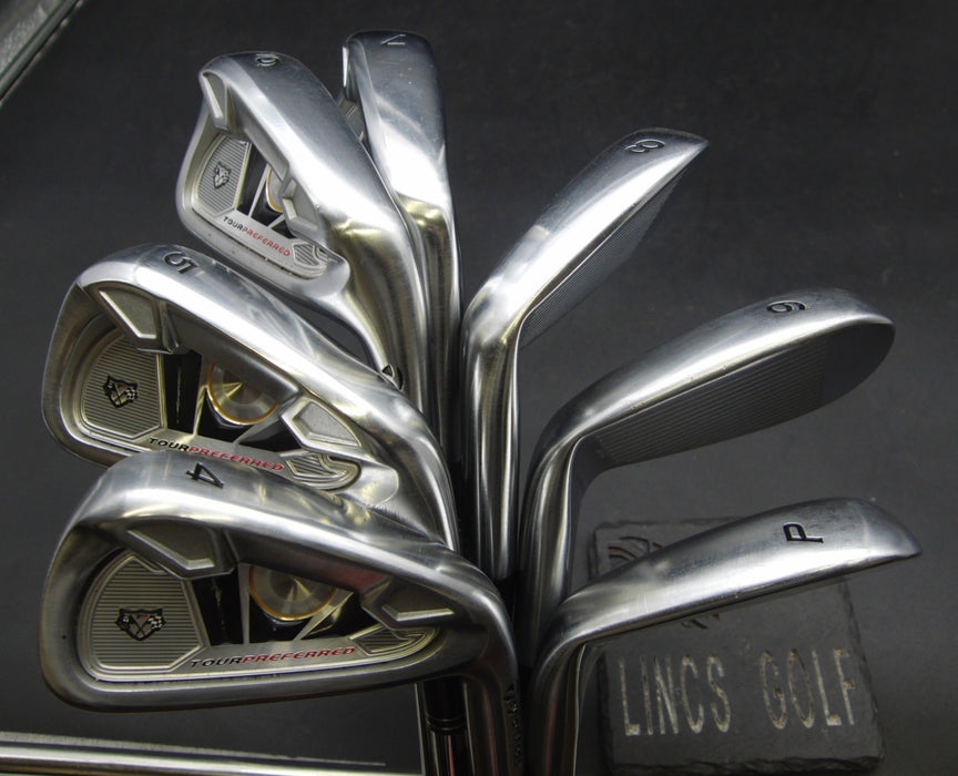Set of 7x TaylorMade TP Tour Preferred Irons 4-PW Stiff Steel Shafts T/M Grips*