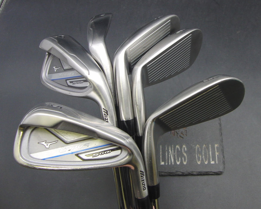 Set of 6x Mizuno Eurus 5Go 5-PW Irons Uniflex Steel Shafts Mizuno Grips*