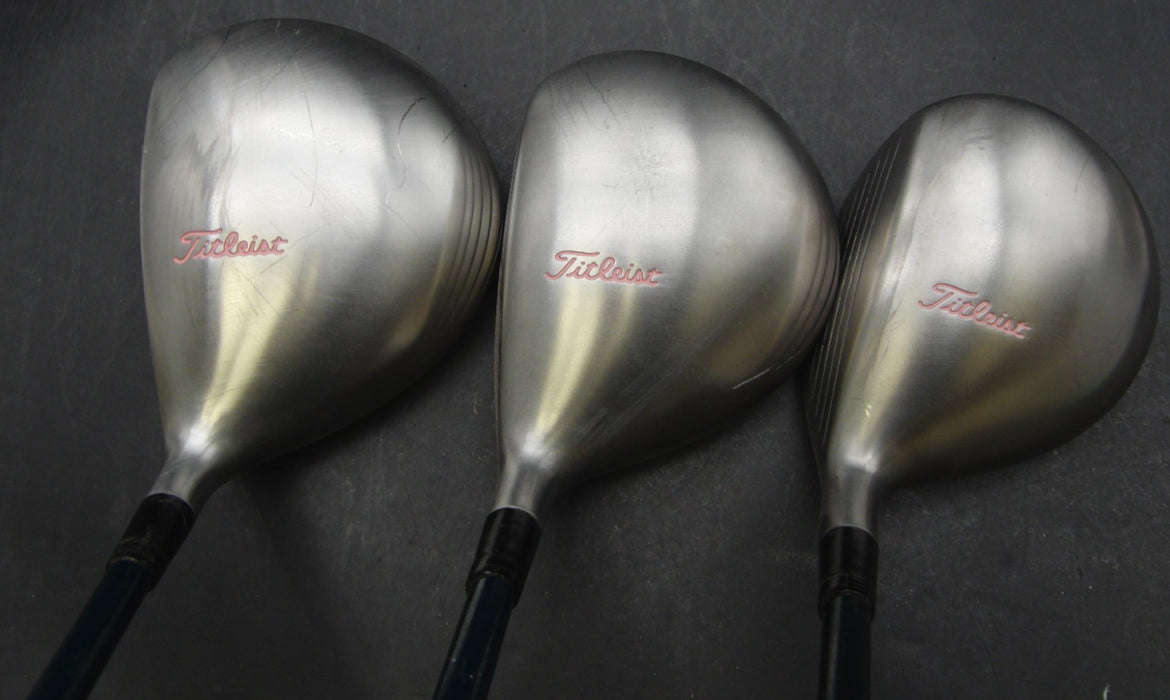 Set of 3 Ladies Titleist Oversize La Femme Driver + 3 + 5 Woods
