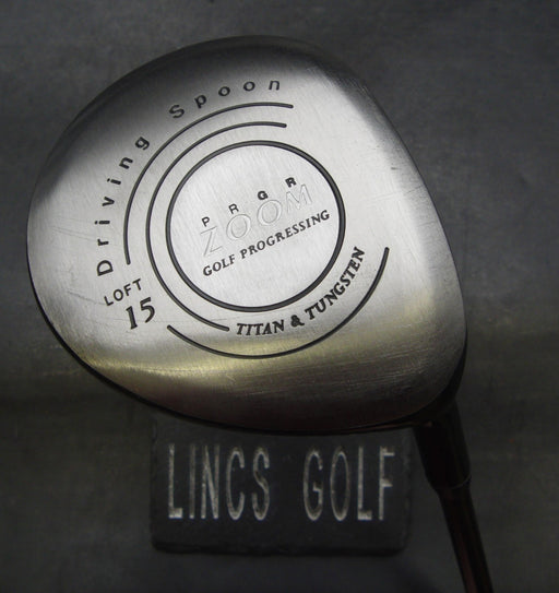 PRGR Zoom Progressing 15° 3 Wood Regular Graphite Shaft Black Grip
