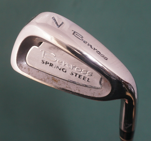 BenRoss Spring Steel 7 Iron Stiff Steel Shaft Burrows Grip