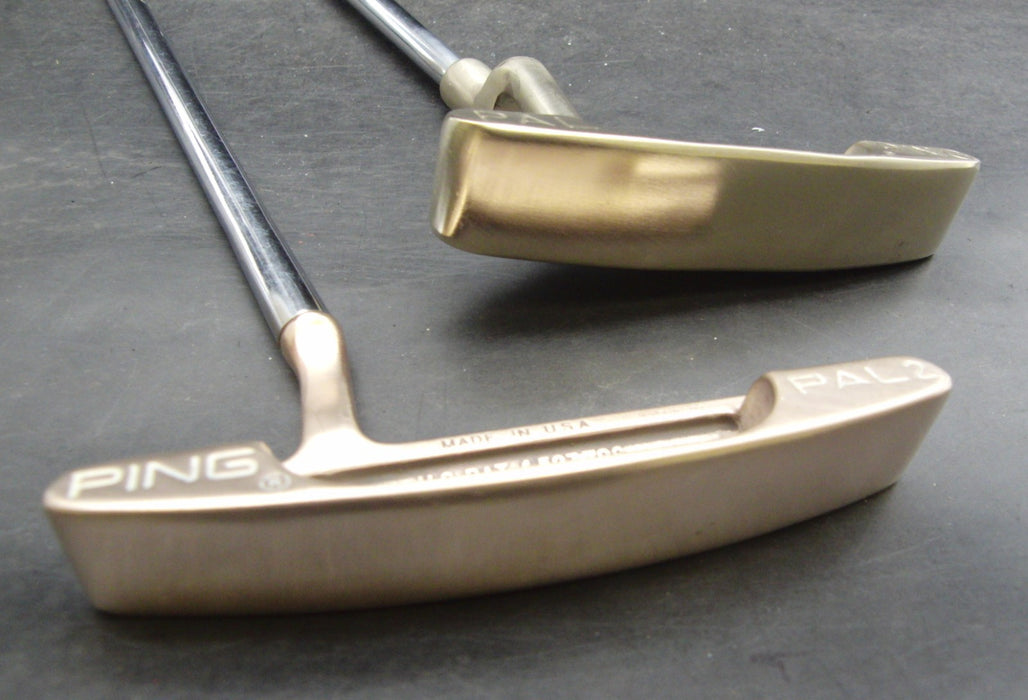 Set of 2x Ping Pal & Ping Pal 2 Putters Steel Shaft 89cm Length Westgolf Grips*