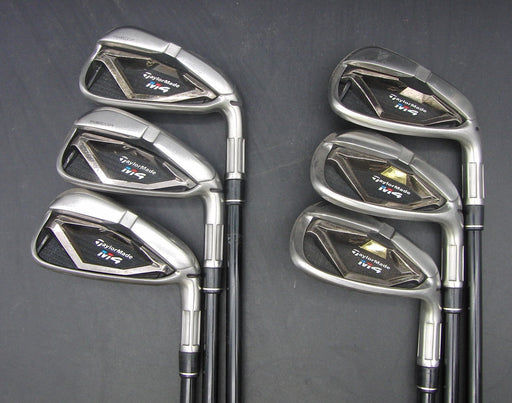 Set of 6x TaylorMade M4 5-PW Irons Stiff Graphite Shafts TaylorMade Grips*