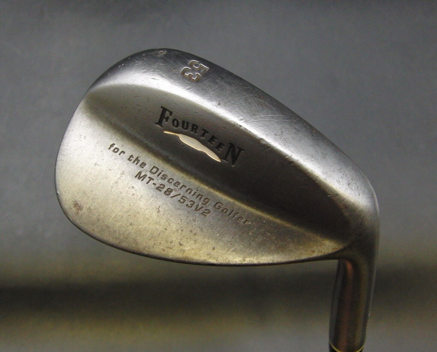 Japanese Fourteen MT-28/53V2 53° Gap Wedge Wedge Flex Steel Shaft Iomic Grip