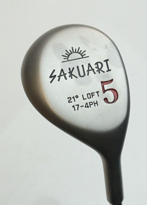 Vintage Refinished Sakuari 21 Degree 5 Wood Regular Steel Shaft Lamkin Grip