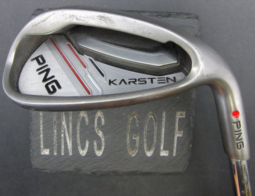 Ping Karsten Red Dot Sand Wedge Stiff Steel Shaft Nexgen Grip