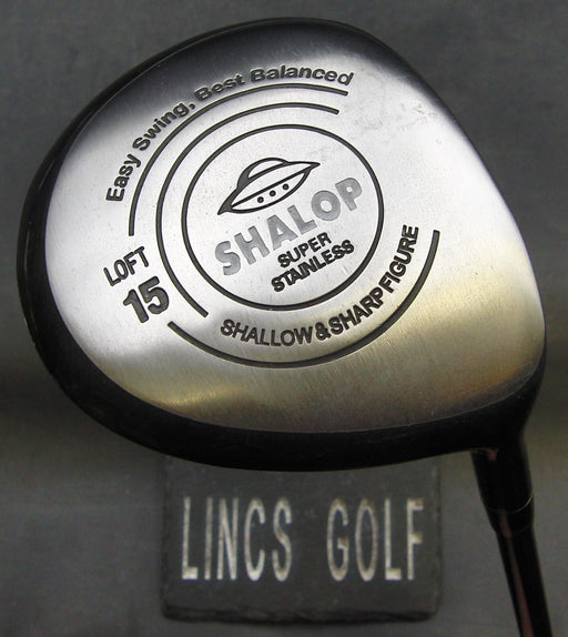 Shalop Super Stainless 15° 3 Wood Regular Graphite Shaft Black Grip