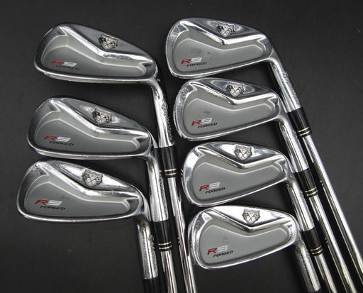 Set of 7x TaylorMade R9 Forged Irons 4-PW Regular Steel Shafts Golf Pride Grips